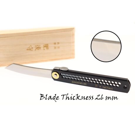 Couteau de Poche Pliant Higonokami Olympic Lame VG-10 Manche Noir Nagao Kanekoma