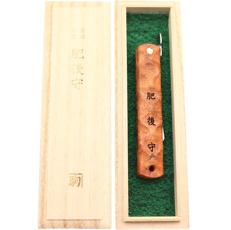 Couteau de Poche Pliant Higonokami Wave Padauk Lame VG-10 Damassé Nagao Kanekoma
