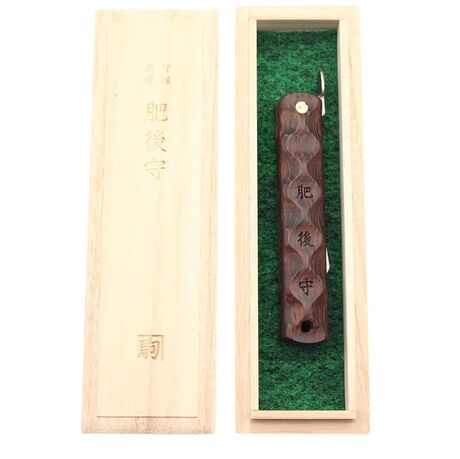 Couteau de Poche Pliant Higonokami Wave Black Bombay Lame VG-10 Damassé Nagao Kanekoma