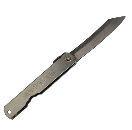 Folding Pocket Knife Higonokami Zenkou Blade 7cm Sylver by Nagao Kanekoma