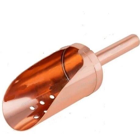 Pelle à Glaçons Perforée Cuivre 19cm