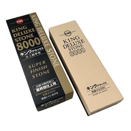 Pierre à Aiguiser King Deluxe Stone No.8000 Grain #8000 avec Support