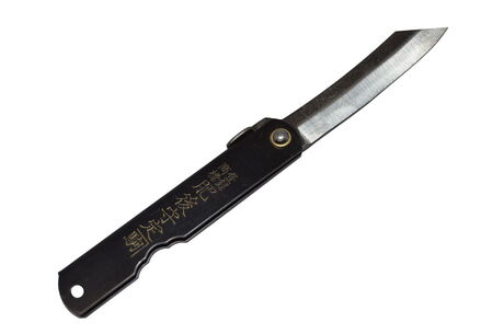 Couteau de Poche Pliant Higonokami Zenkou Large Black Nagao Kanekoma