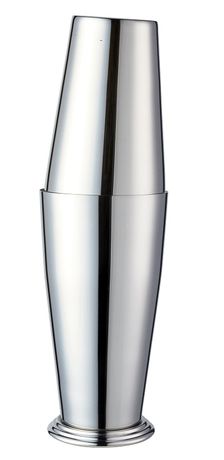 Boston Shaker Complet Inox Version Lest/é en Acier Inoxydable Argent
