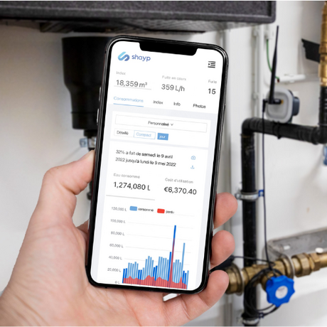 Suivi des consommations d'énergie et fuite d'eau à distance