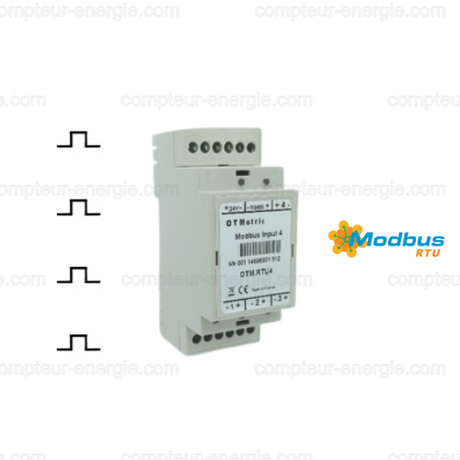 Convertisseur 4 impulsions compteur vers Modbus RTU