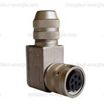 Binder - Connecteur Coudé à souder pour emetteur BF gaz