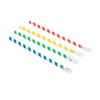 Pailles cuillères à granité en papier COULEURS x 100