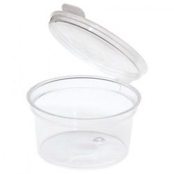 Sachet de 50 portionnettes 60 ml avec couvercle intégré