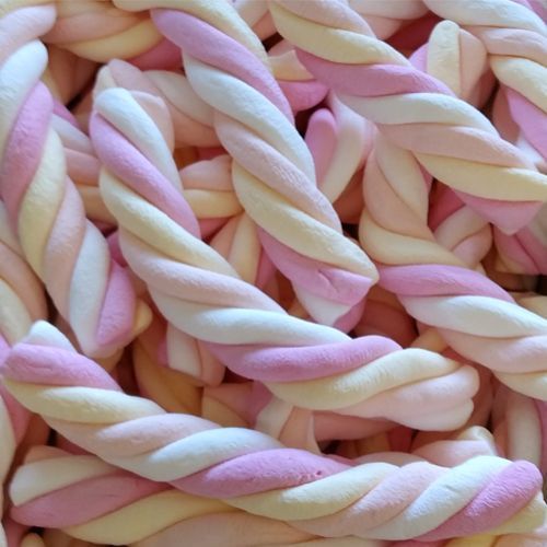 Vidal Marshmallows TRESSES 4 COULEURS en sachet de 40 unités