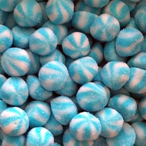 DULCEPLUS Bisous Twist BLEUS sucrés en sac de 1 kg