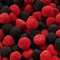 DULCEPLUS Mûres perlées rouges et noires en sac de 1 kg