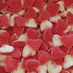 DULCEPLUS Cœur rouge et blanc SUCRÉ en sac de 1 kg