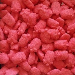 DULCEPLUS Fraise fouettée rouge sucrée en sac de 1 kg