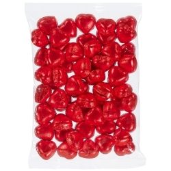 Coeur en chocolat au lait et à la noisette en sachet de 1 kg
