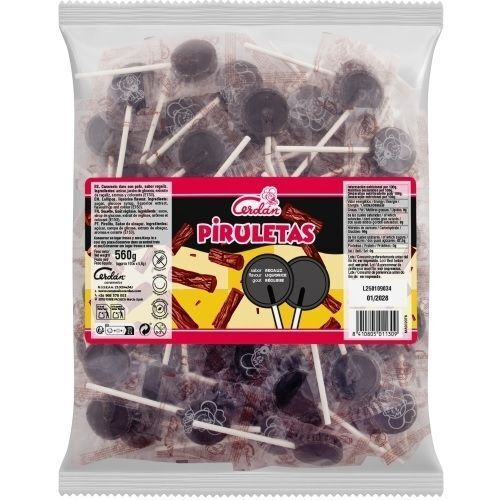 Cerdán Sachet de 100 sucettes goût REGLISSE