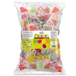 Cerdán Sac de 200 sucettes Petit Coeur COULEURS assorties