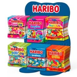 Haribo Présentoir de comptoir 6 broches + 180 sachets