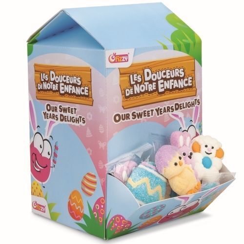 Fizzy Présentoir de 50 MALLOWS de Pâques