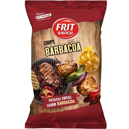 Frit Ravich Chips BBQ Sachet 125g x 12