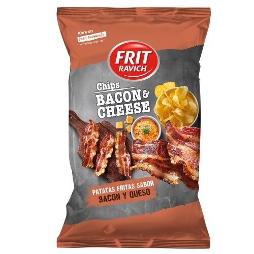 Frit Ravich Chips Bacon et Fromage Sachet 125g x 12