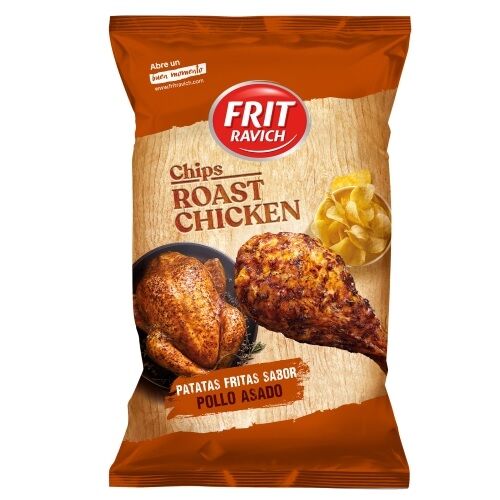 Frit Ravich Chips Poulet Rôti Sachet 125g x 12