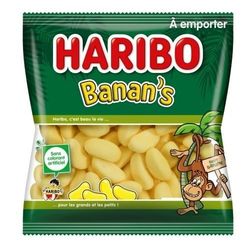 Haribo carton de 30 sachets de 120g de Banan's