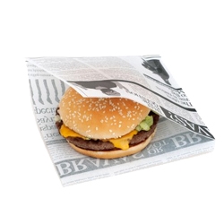 Sac à burger 17 x 18 cm ouvert sur 2 côtés TIMES x 500