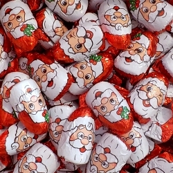 Jacquot Carton De 5 Kg Soit 400 Tetes De Pere Noel En Chocolat Au Lait Fourre Praline