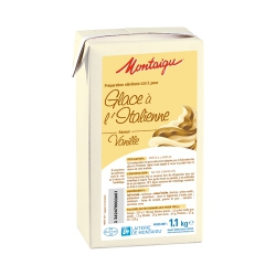 Mix à glace 1 LITRE Vanille Montaigu pour glace soft à l'italienne