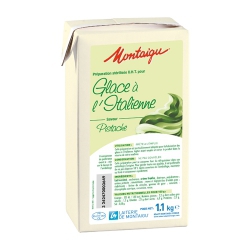 Mix à glace 1 LITRE Pistache Montaigu pour glace soft à l'italienne