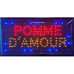 Panneau lumineux à LED clignotantes et statiques POMME D'AMOUR