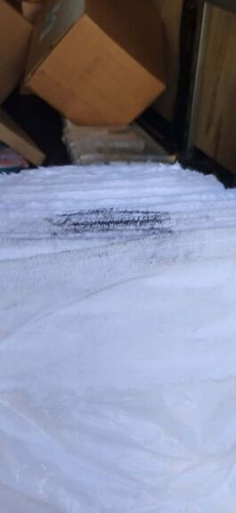 Coton gratté M1 Blanc Dens. 185 gr/m² Larg. 260 cm