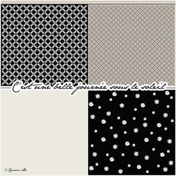 women's scarves "Marguerite" sand - black