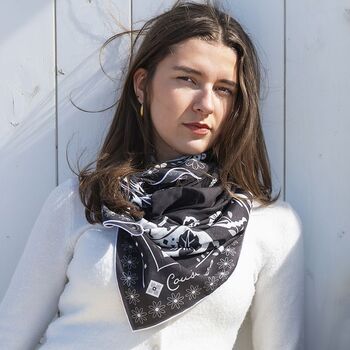 Foulard "Jaya" noir