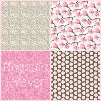 Foulard mini "Magnolia"
