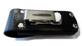 Etui Victorinox pour couteau suisse en cuir noir avec clip pivotant 4.0523.31