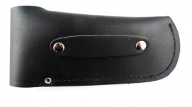 Etui pour couteau de poche en cuir noir 13 cm