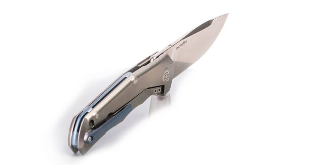 Lionsteel Folding Knife Titanium Grey Tre Bl