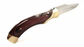 couteau de chasse pliant Laguiole Muela mitres laiton GL-10R