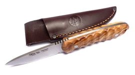 Hunting knife Nieto Viking olive-tree wood handle