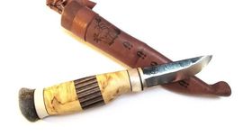 Lappish outdoor knife Wood-Jewel KaukoZebra