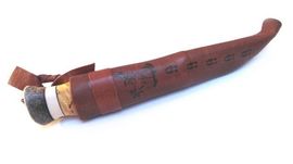 Lappish outdoor knife Wood-Jewel KaukoZebra