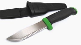 Couteau Hultafors lame fixe crantée