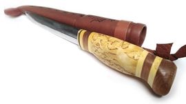 Wood Jewel Eräleuku traditional Lappish hunting knife