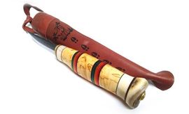 Wood Jewel Rainbow hunting knife