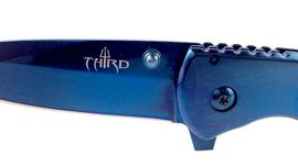 Klappmesser Third titanblaues k1918
