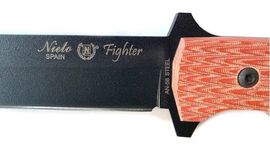 Couteau à lame fixe tactique Nieto Fighter noir