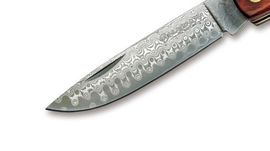 Boker Magnum Snake Rangebuster Damascus folding knife