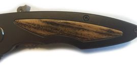 Buck Rush Teardrop Damast faltbares Sammlermesser
